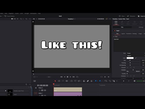 How to put Geometry Dash text into DaVinci Resolve