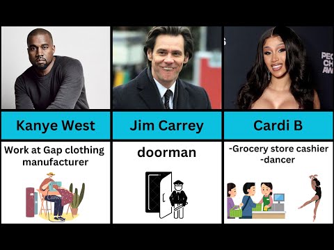 What Was The Top Celebrities Job Before Becoming Famous! #comparison #3dcomparison