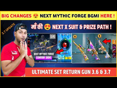 BIG CHANGES 😍 Next Mythic Forge Bgmi | Next Ultimate Return Gun | Next X Suit Bgmi | Next Prize Path