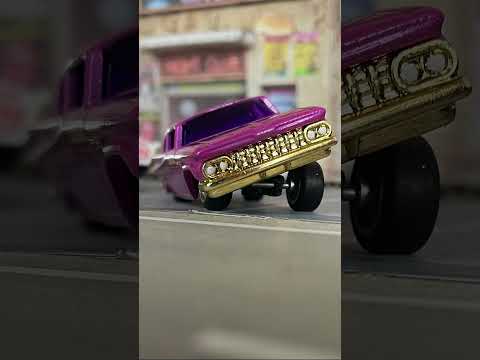 EBay auction on🔥 custom hot wheels. 59 Chevy impala. Lowrider. #diecastcustom #hotwheels #lowrider