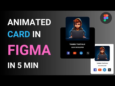 Figma Profile Card Hover Animation Tutorial | Step-by-Step Guide" #figma