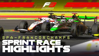 F3 Sprint Race Highlights | 2025 Belgian Grand Prix