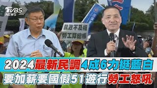 柯占穩定2成 藍白合贏面大.46%民眾挺 勞動節逾5千人聚凱道! 盼政府改善「低薪.工時長」【TVBS新聞精華】20230501@TVBSNEWS01
