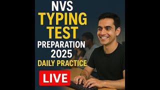 "NVS JSA Typing Test 2025 – Practice Begins! | Daily Typing Routine" 30 day Challenge Day - 10/30