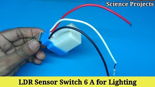 LDR Sensor Switch 6 A for Lighting unboxing and review | Interruptor automático de luz de calle