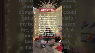 bed rotting is not a trend. it’s not fun or romantic. #mentalhealthawareness #mentalhealthmatters