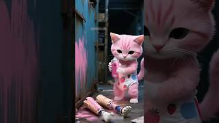 Dad Cat Saved This Family From Thieves 🐱#shorts #cat #catstory #catsoftiktok #viralshorts #trending