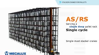 ASRS, single cycles for stacker cranes | Mecalux