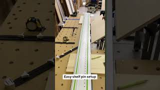 Dash-Board makes shelf pin holes a snap. #cabinetmaking #workbench #furnitureparts