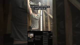 An AI to count reps in the gym in realtime #ai #realtimeai #aivideo