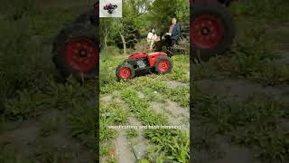 petrol adjustable cutting height 10-150mm electric battery remote controlled lawn mower kit