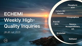 Global Buyers Urgently Seeking Phosphoric Acid, Methanol, Pine Oil & More | ECHEMI Sourcing Leads