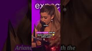 Ariana Grande fastest speech ever 😂 #shorts#arianagrande#fastspeech#speech