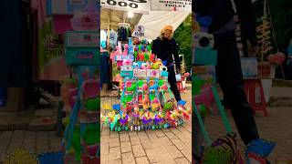 Blue horse and frog car carousel