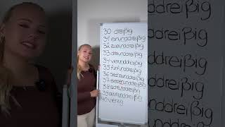 Learn German Numbers 30–40 in Seconds! 🔢🇩🇪 #GermanTips