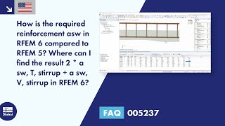 FAQ 005237 | How is the required reinforcement asw in RFEM 6 compared to RFEM 5? Where can I find...