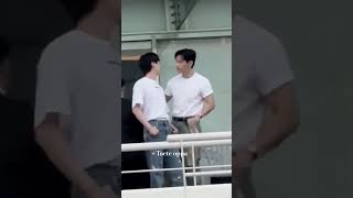 I also wanna know TaeJin's secret talk 🥹 #v #bts #taehyung