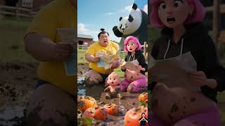 ❤️ Evolution of Baby:Panda Attack on Sumo wrestler with Family🥰AvenTok✅ #cat #cute #love #shorts