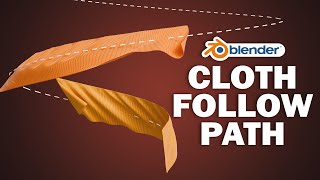 Animate cloth along curve path in blender
