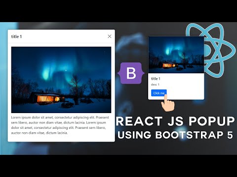 React js Modal Tutorial Using Bootstrap 5 | Dynamic Modal Bootstrap 5 |React js Popup modal