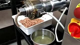 花生榨油(未焙炒)冷壓榨油機，Peanut oil, Cold Oil Press Machine - 創客工業