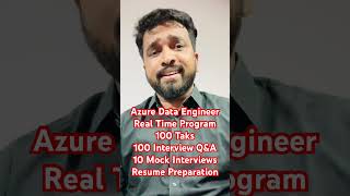 Azure Data Engineer: Real-Time Projects, Mock Interviews,100 Complex Scenarios | Job-Ready #ytshort