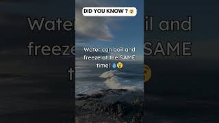 The Science of Water Boiling & Freezing Together Explained 💧🔥❄️ #shorts #didyouknow