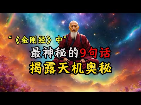 《金刚经》中最神秘的9句话，揭示了人生天机！让人大梦顿醒，功德不可思议。