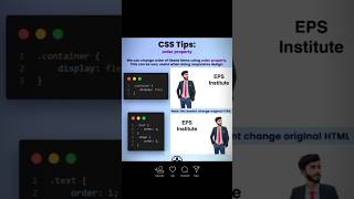 "Mastering the Order Property in CSS | Web Design Essentials"#©oding #shorts
