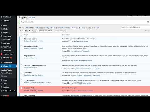 How to delete a WordPress plugin