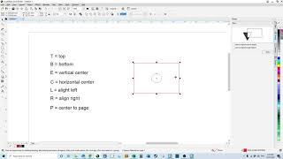 CorelDRAW 2019 - quick alignment shortcut keys