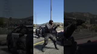 npc fight! - gta v #shorts #grandtheftauto #npcwars #gta5 #gtav
