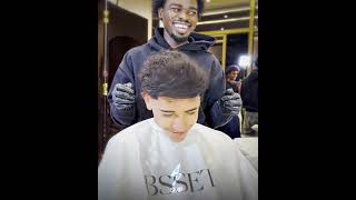Ronaldo Jr hairdresser vs his father...😂🙌