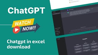 chatgpt in excel download