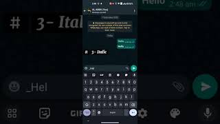 Different whatsapp text style 📱#shorts 🔥