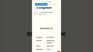 Service now hiring software QA Engineer👍