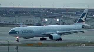 [BGV] Calm Time - Kansai International Airport / 関西国際空港 夕暮れの到着・出発シーン