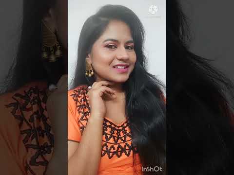 #shorts #thesneha 🌸Traditional Glam Makeup Look| Peach Eyeshadow Look |Makeup Look for Peach Outfit🌸