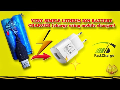 DIY Lithium Battery Charger using mobile charger | 18650 Laptop Battery Charger | Hack Tech :)