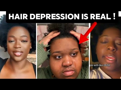 HAIR DEPRESSION IS REAL || NATURAL 4C STRUGGLES || "I CAN'T  LEAVE  THE HOUSE IF MY  HAIR ISN'T DONE