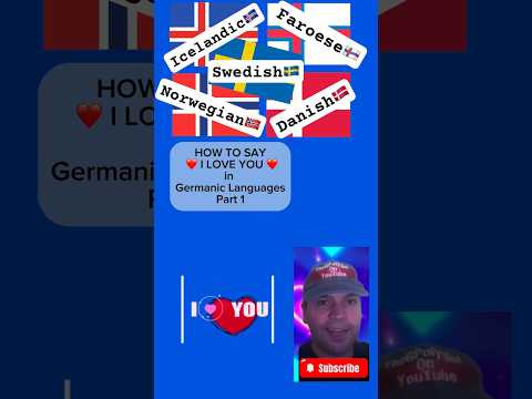 How to Say 'I Love You' in 5 North Germanic Languages (Part 1) #shorts #iloveyou #germanic
