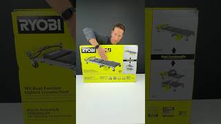 New RYOBI 2-in-1 Rolling Garage Seat + Mechanics Creeper! 🔧
