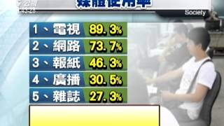 調查：E世代用網路 超越電視等媒體 20140721 公視晚間