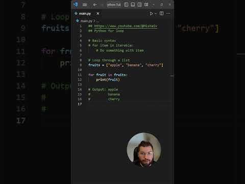 Python For Loops in 60 Seconds: Easy Iteration Explained!