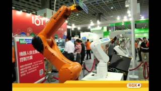 RGK夾爪王 V S 新漢電腦 機械手臂控制器實機比較 2015台灣機械人與智慧自動化展