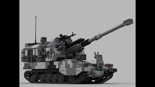 Onebrick LegoMoc：中国人民解放军plz 05式自行加榴炮