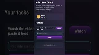 Make 10xon crypto|| 10xon crypto video code|| tap swap make 10xon crypto code