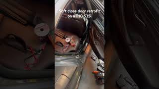 Bmw 535i Soft close door retrofit, very underrated!!! #bmw #retrofit #535i #softclose