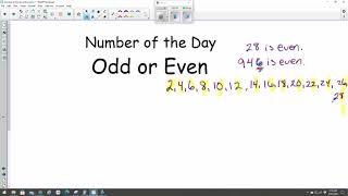 Odd or even