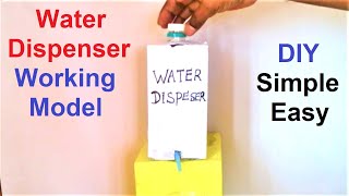 water dispenser science project working model | science exhibition | diy easy | howtofunda
